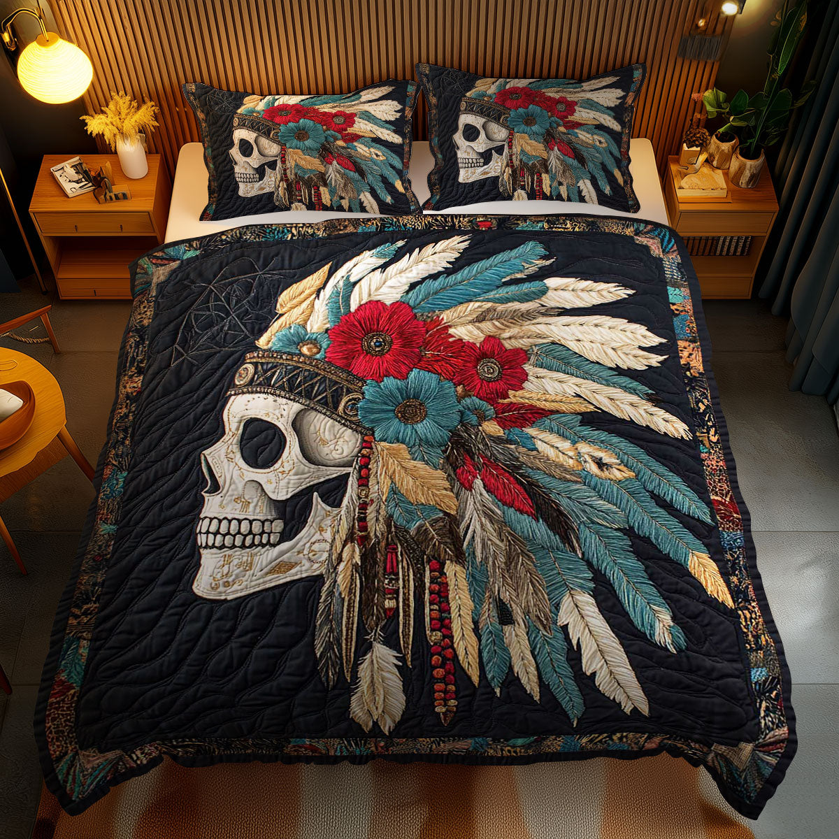 Tribal Skull WN2301087CL Duvet Cover Set