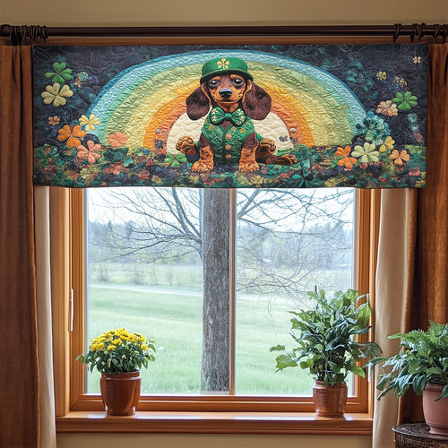 Spring Dachshund WN0907070CL Quilted Valance