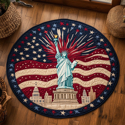 Stars Of Liberty WJ1006048CL Quilted Round Mat