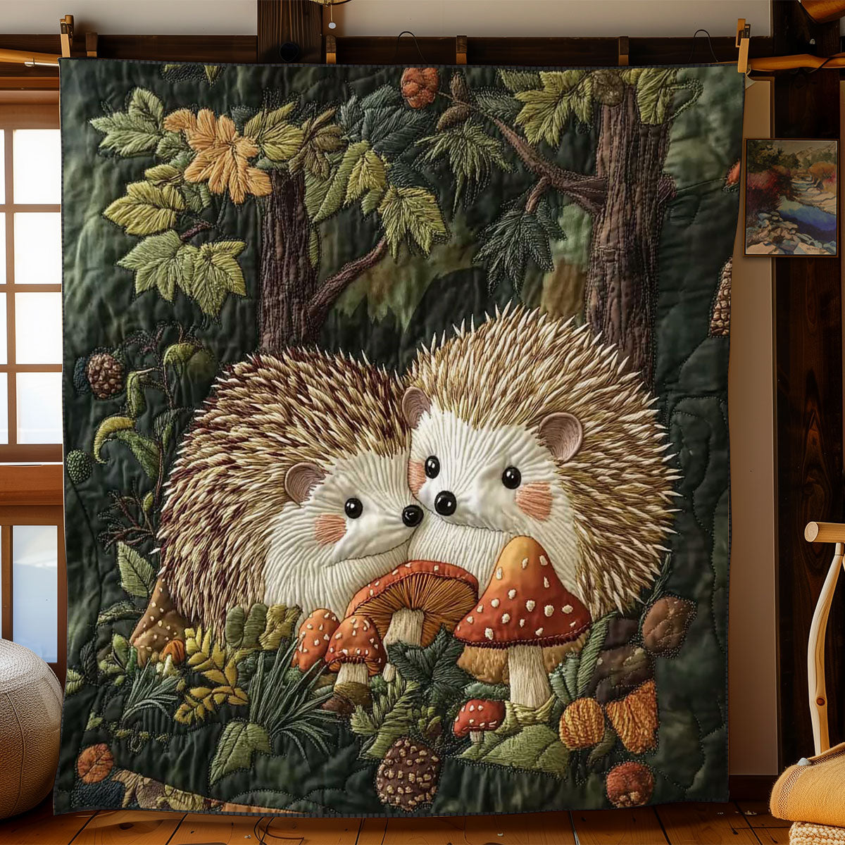 Hedgehog Hideaway WN1203039CL Quilt