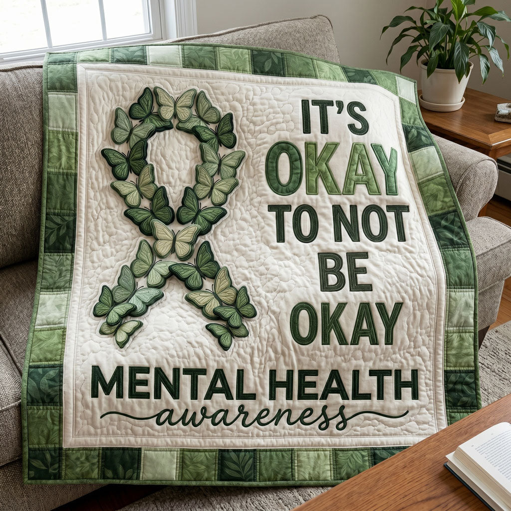 Green Ribbon Hope Mental Health WN2804011CL Quilt