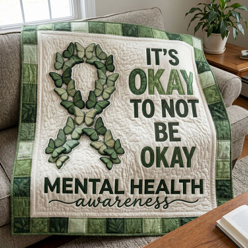 Green Ribbon Hope Mental Health WN2804011CL Quilt