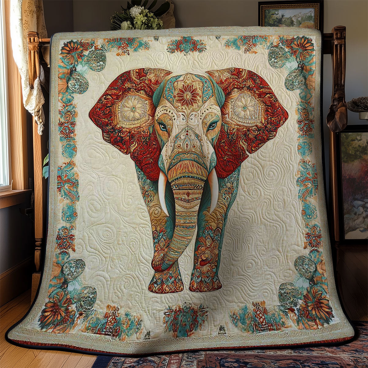 Elegant Elephant WN2201031CL Quilt