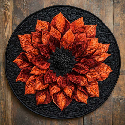 Dahlia Shadow WN2804024CL Quilted Round Mat