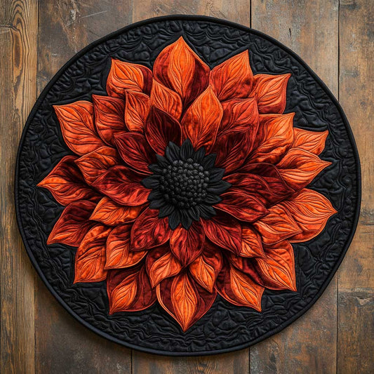 Dahlia Shadow WN2804024CL Quilted Round Mat
