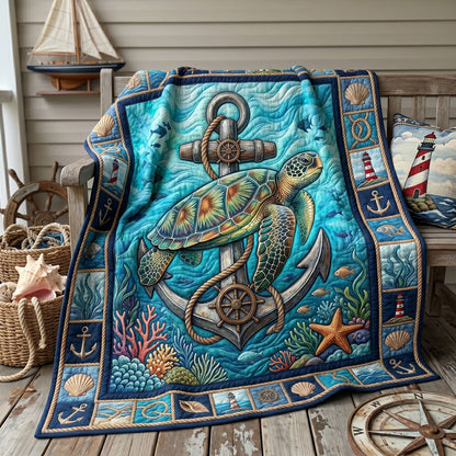 Ocean Anchor Turtle WN1805006CL Quilt