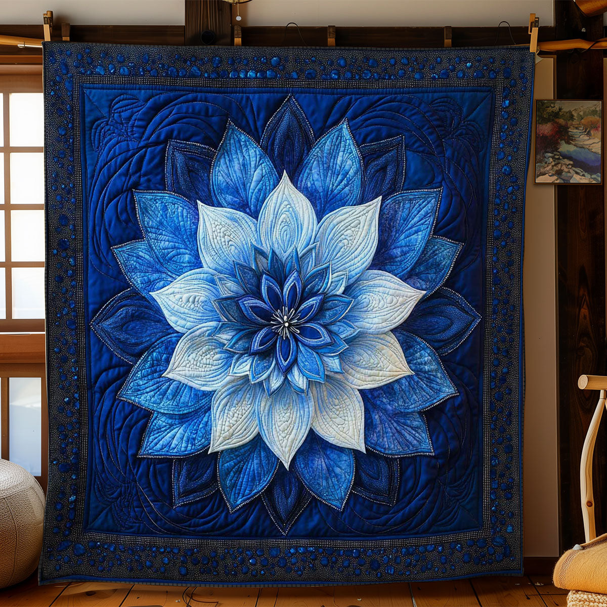 Frozen Flower WN1103081CL Quilt