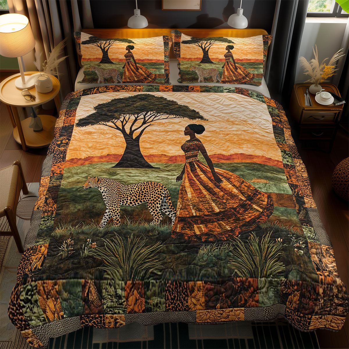 African Sunset WN0803074CL Duvet Cover Set