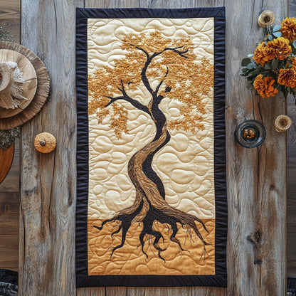 Elegant Root Tree CP2804022CL Quilted Table Runner