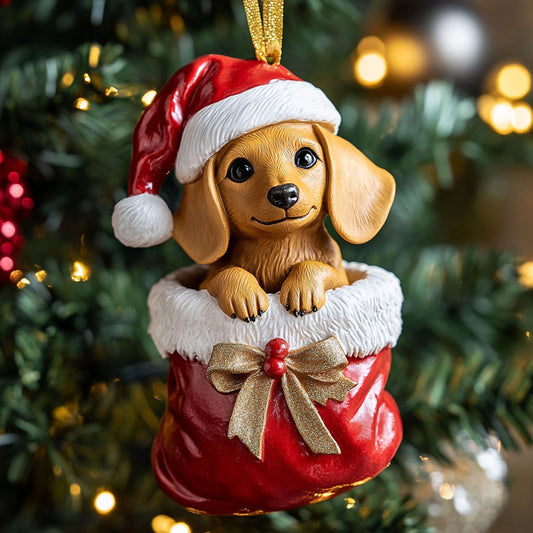 Dachshund Dreams CP1510036CL Christmas Ornament