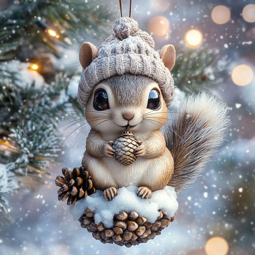 Squirrel Holiday Glow WN1112098CL Christmas Ornament