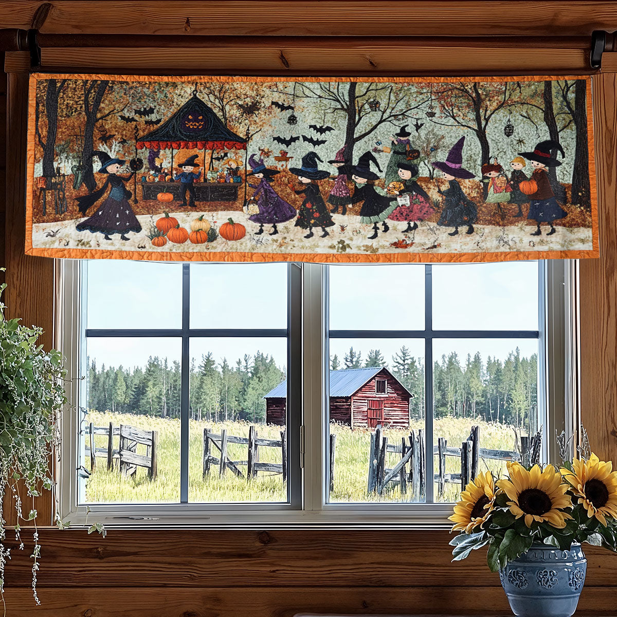 Witchspell Lane WN0108072CL Quilted Valance