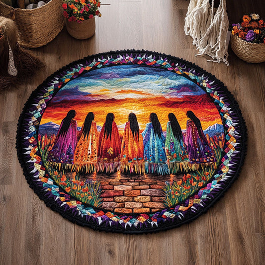 Women Of The Land WJ1607035CL Quilted Round Mat