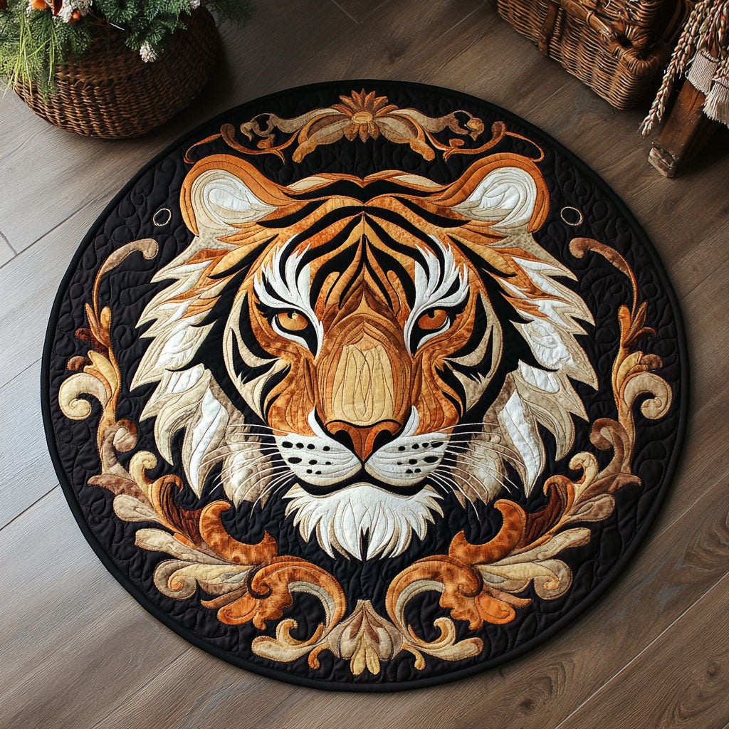Banana Monkey WJ0807035CL Quilted Round Mat