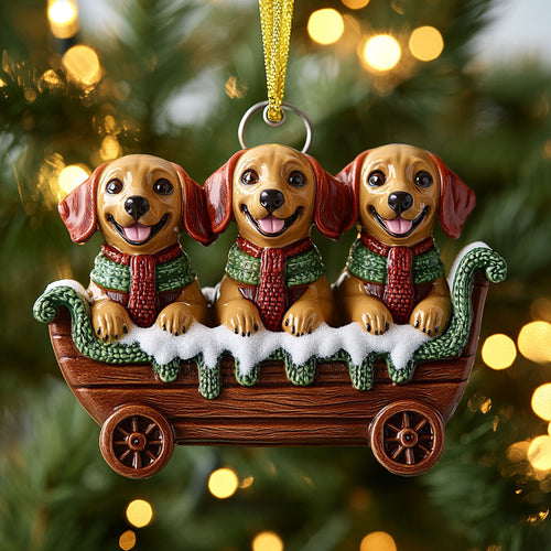 Winter Lights Dachshund WN1211132CL Christmas Ornament