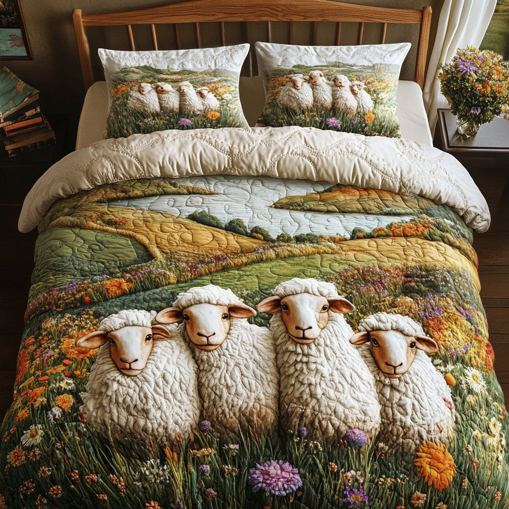 Peaceful Sheep WN0601063CL Duvet Cover Set