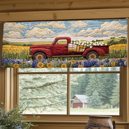 Daisy Truck Day WJ1406031CL Quilted Valance