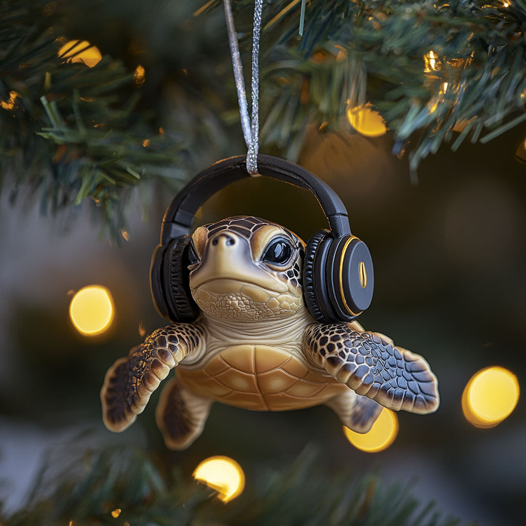 Happy Turtle WN1512033CL Christmas Ornament