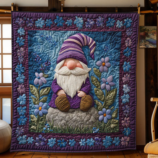 Purple Bloom Gnome WN0801001CL Quilt