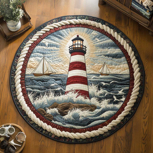 Silent Lighthouse WN0304059CL Quilted Round Mat
