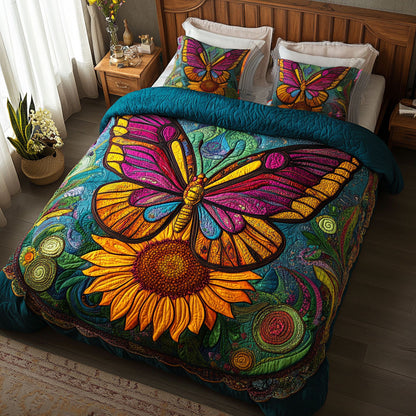 Golden Field Butterfly WN1201044CL Duvet Cover Set