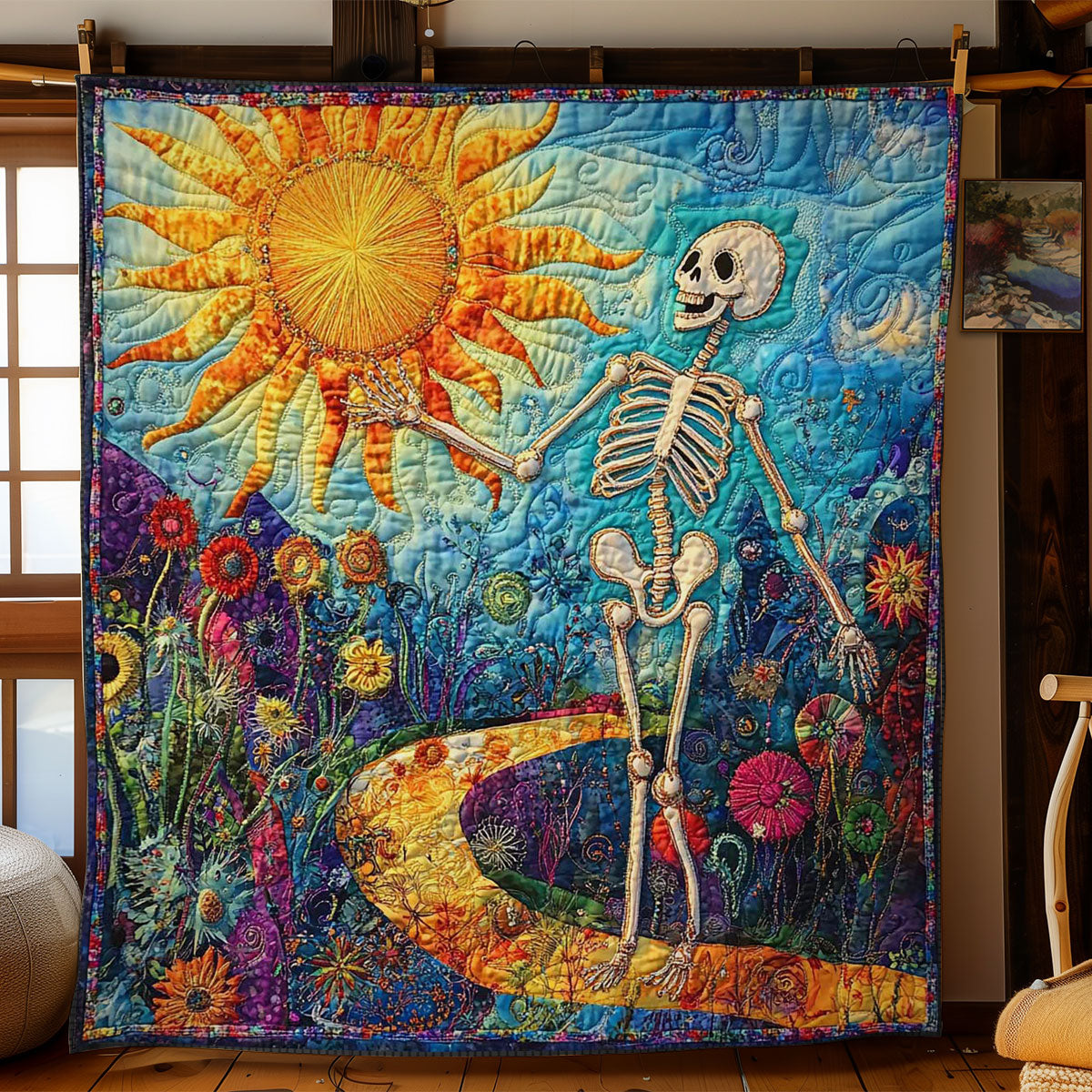 Boho Spirit Skeleton WN1003069CL Quilt