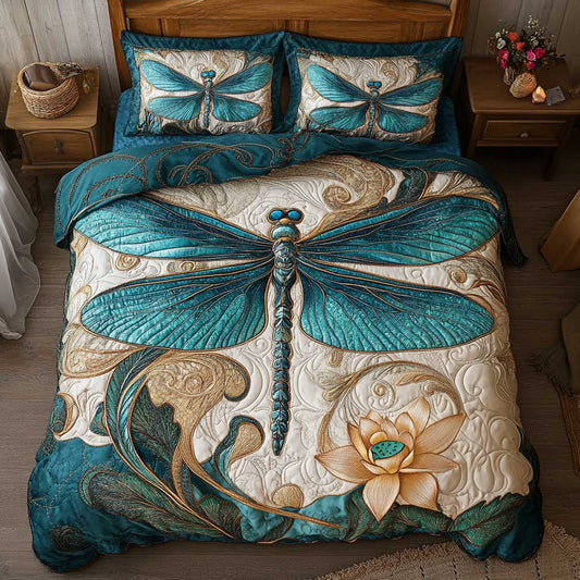 Blooming Lotus Dragonfly WP2502030CL Duvet Cover Set