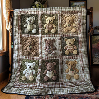 Country Charm Teddy Bear WN1003061CL Quilt