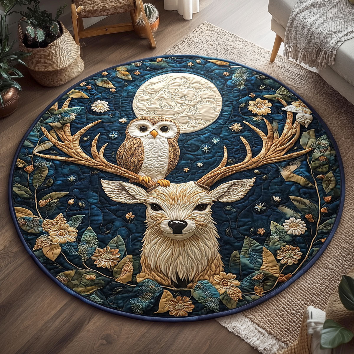 Quiet Grove Keeper WJ0906046CL Quilted Round Mat
