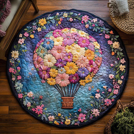 Heavenly Petals WN2005053CL Quilted Round Mat