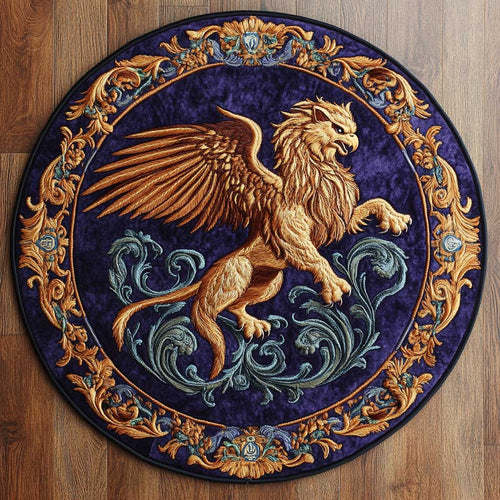Golden Griffin WN2404046CL Quilted Round Mat