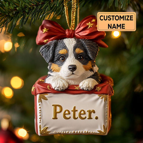 Puppy Spark CP0112035CL Personalized Christmas Ornament