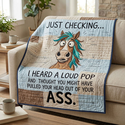 Just Checking Sass Horse WN0904025CL Quilt