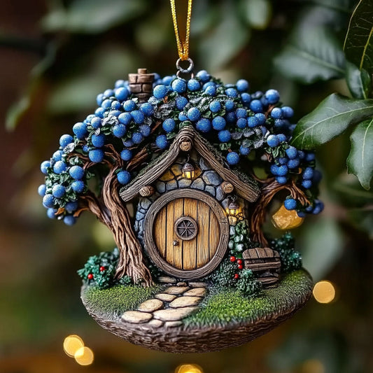 Tree House Moonlight WN0412072CL Christmas Ornament