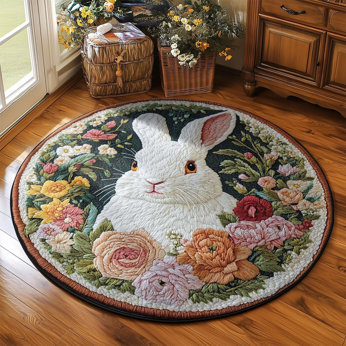 Meadow Bunny WN0505027CL Quilted Round Mat