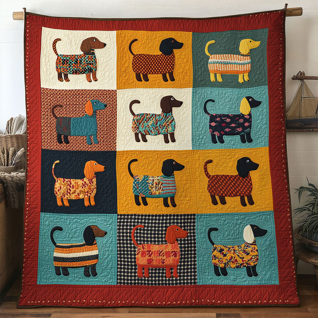 Sweet Dachshund WN0601083CL Quilt