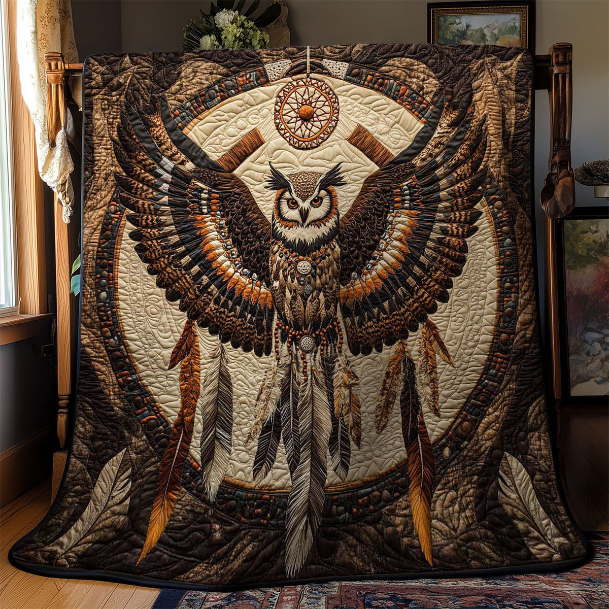 Feathered Owl Guardian WN2301039CL Quilt