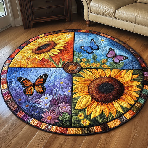 Four Seasons Garden LT1510016CL Quilted Round Mat