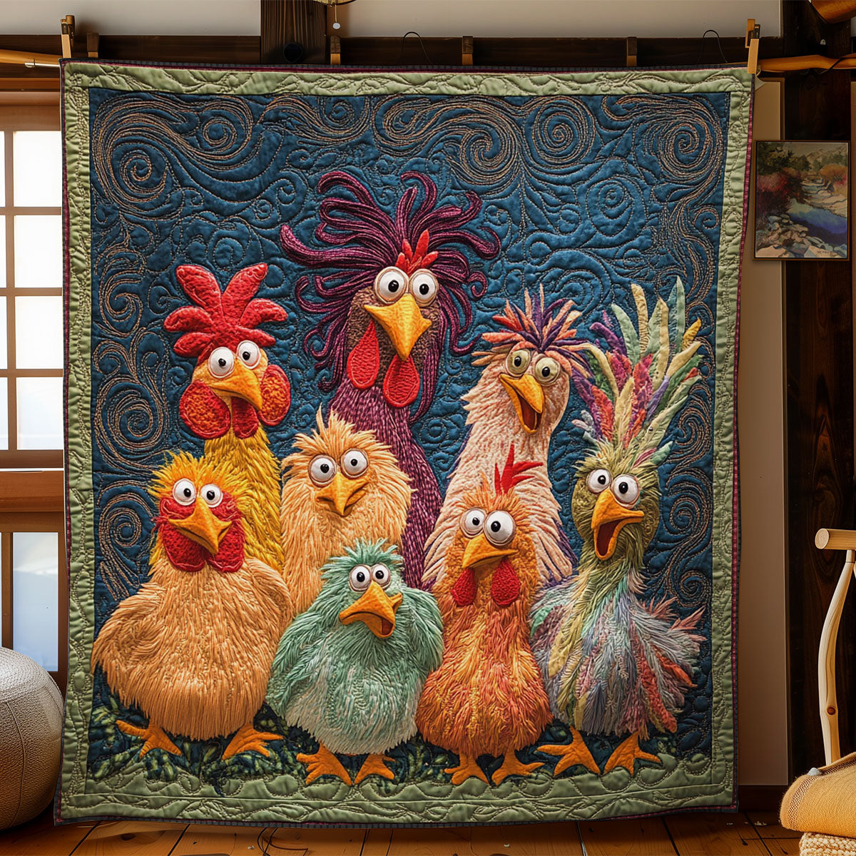 Patchy Chicken Posse WN1406021CL Quilt