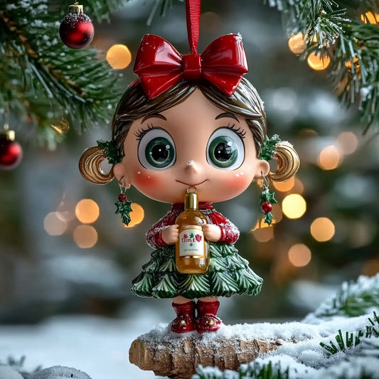 Winter Cheer Doll WN0912083CL Christmas Ornament