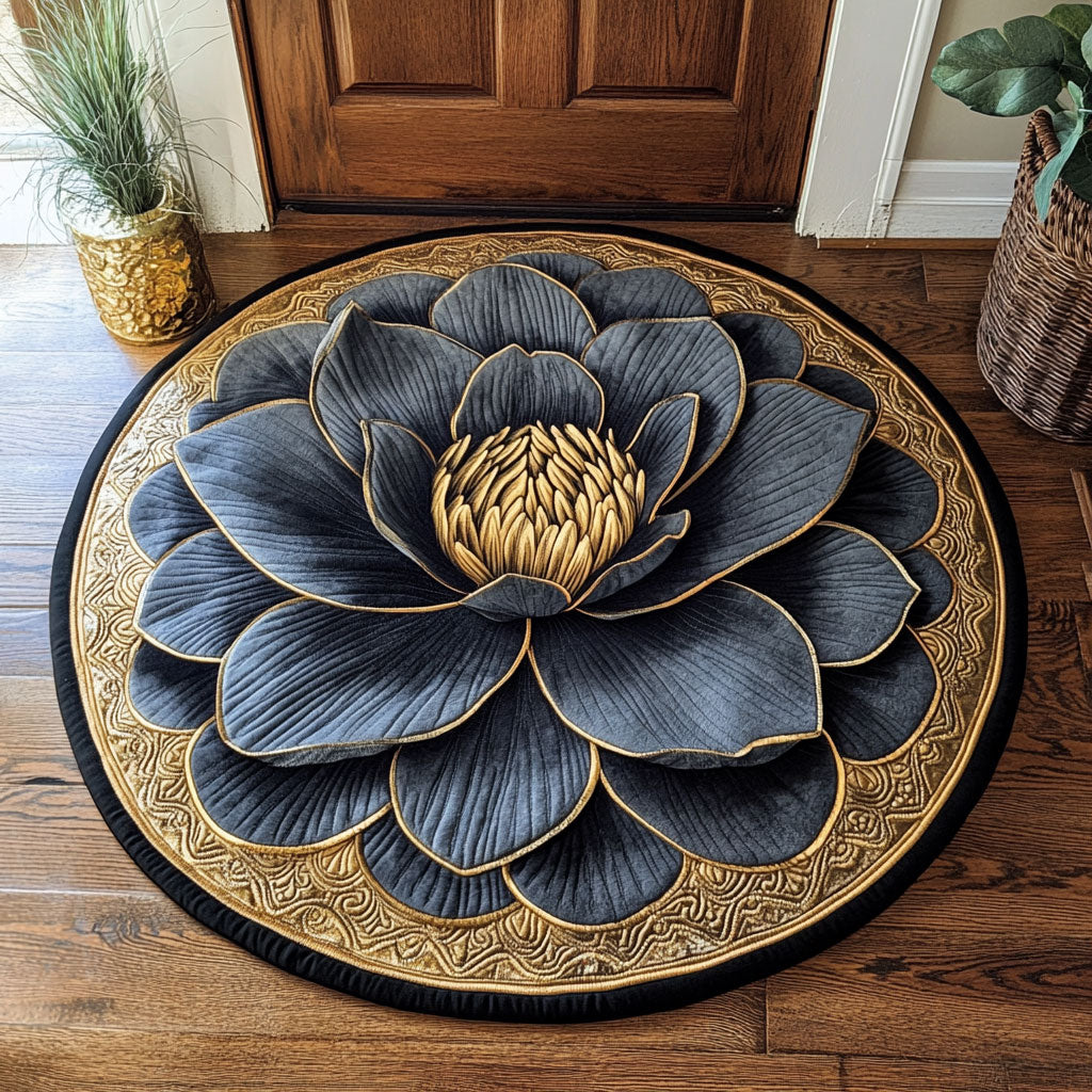 Lotus Crown CP0912058CL Quilted Round Mat