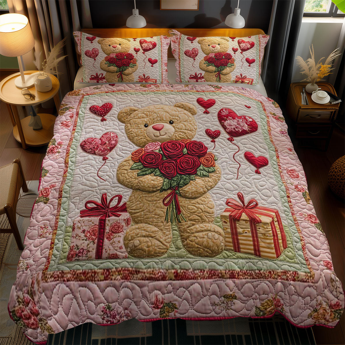 Blossom Bear Hug WN0801063CL Duvet Cover Set