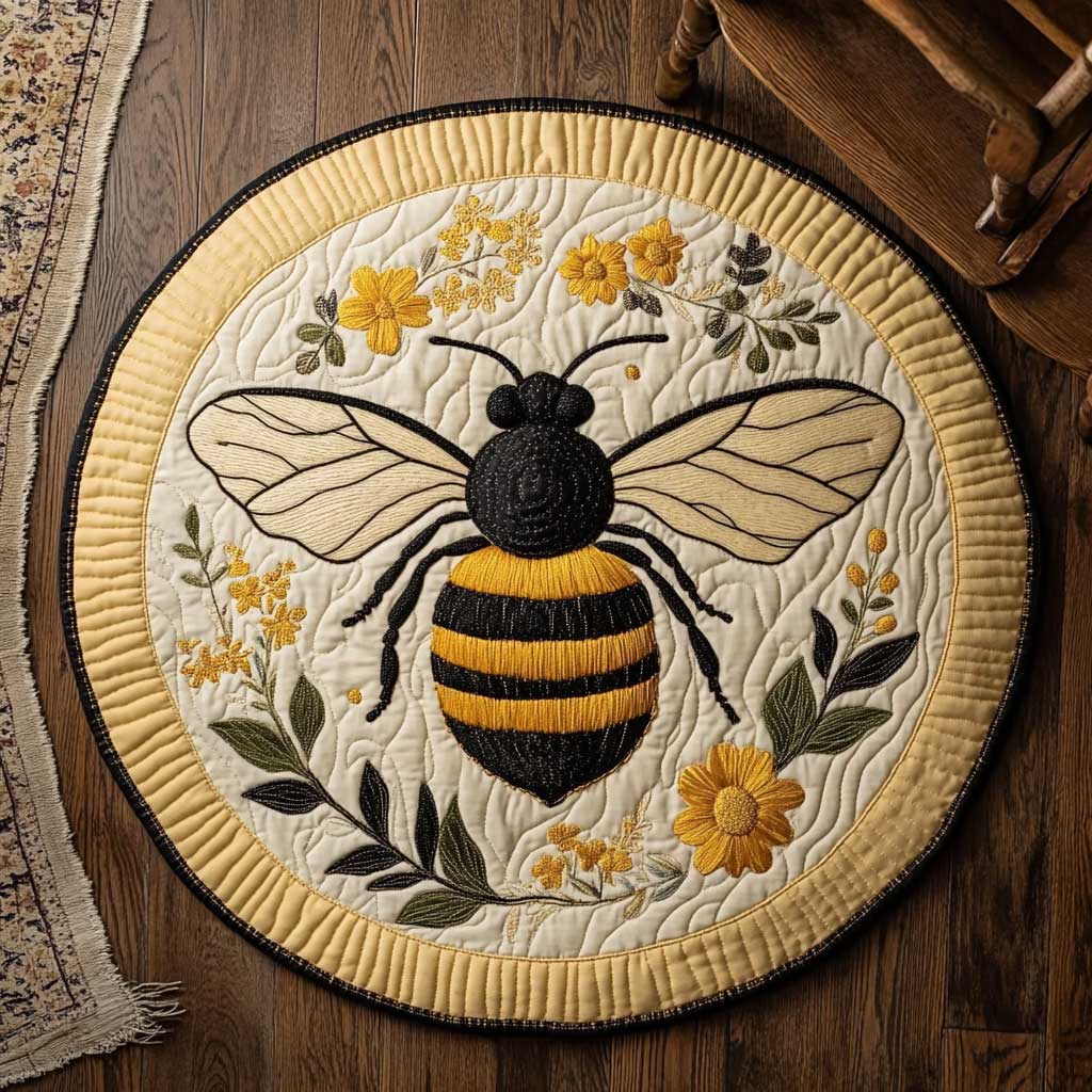 Golden Bee WN1903064CL Quilted Round Mat