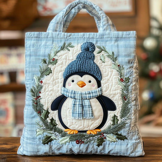 Winter Penguin CW3110043CL Quilted Tote Bag