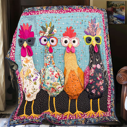 Funny Chicken Friends WP0603023CL Quilt