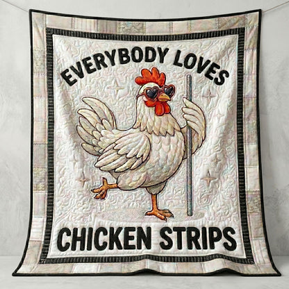 Chicken Strips Humor WN1504002CL Quilt