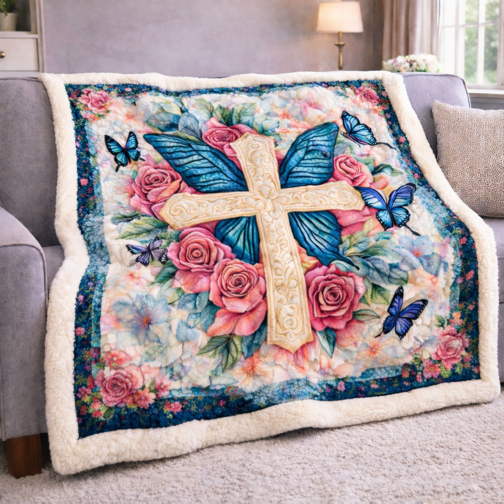 Blessed Wings of Faith KL2801008CL Faux Fur Throw Blanket
