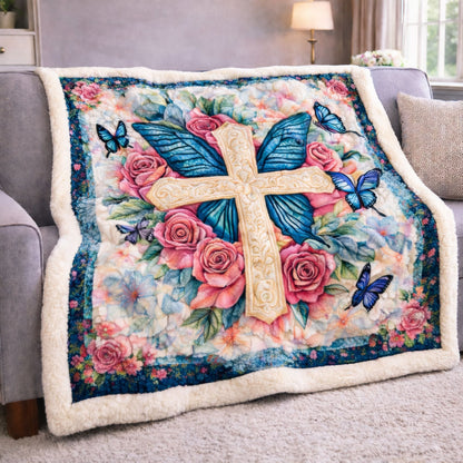 Blessed Wings of Faith KL2801008CL Faux Fur Throw Blanket