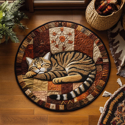 Sleeping Cat WJ1205027CL Quilted Round Mat