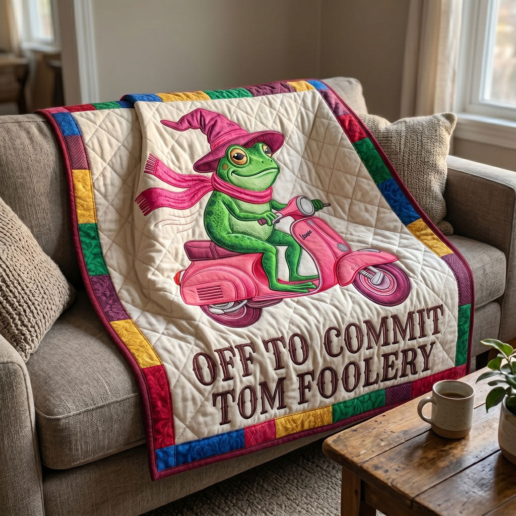 Frog Foolery Ride WN1704010CL Quilt